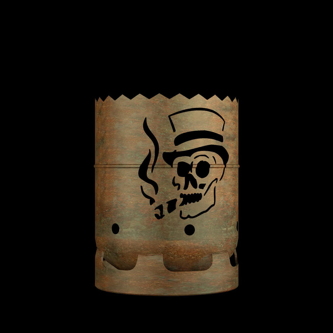 Feuertonne Gentleman Totenkopf