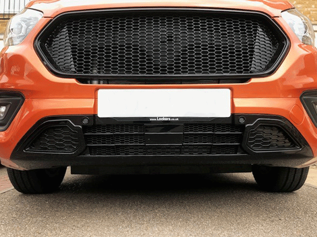 For Ford Transit Custom New Shape Front Lower Grille – Honeycomb Sport Style, Painted &amp; Ready to Fit