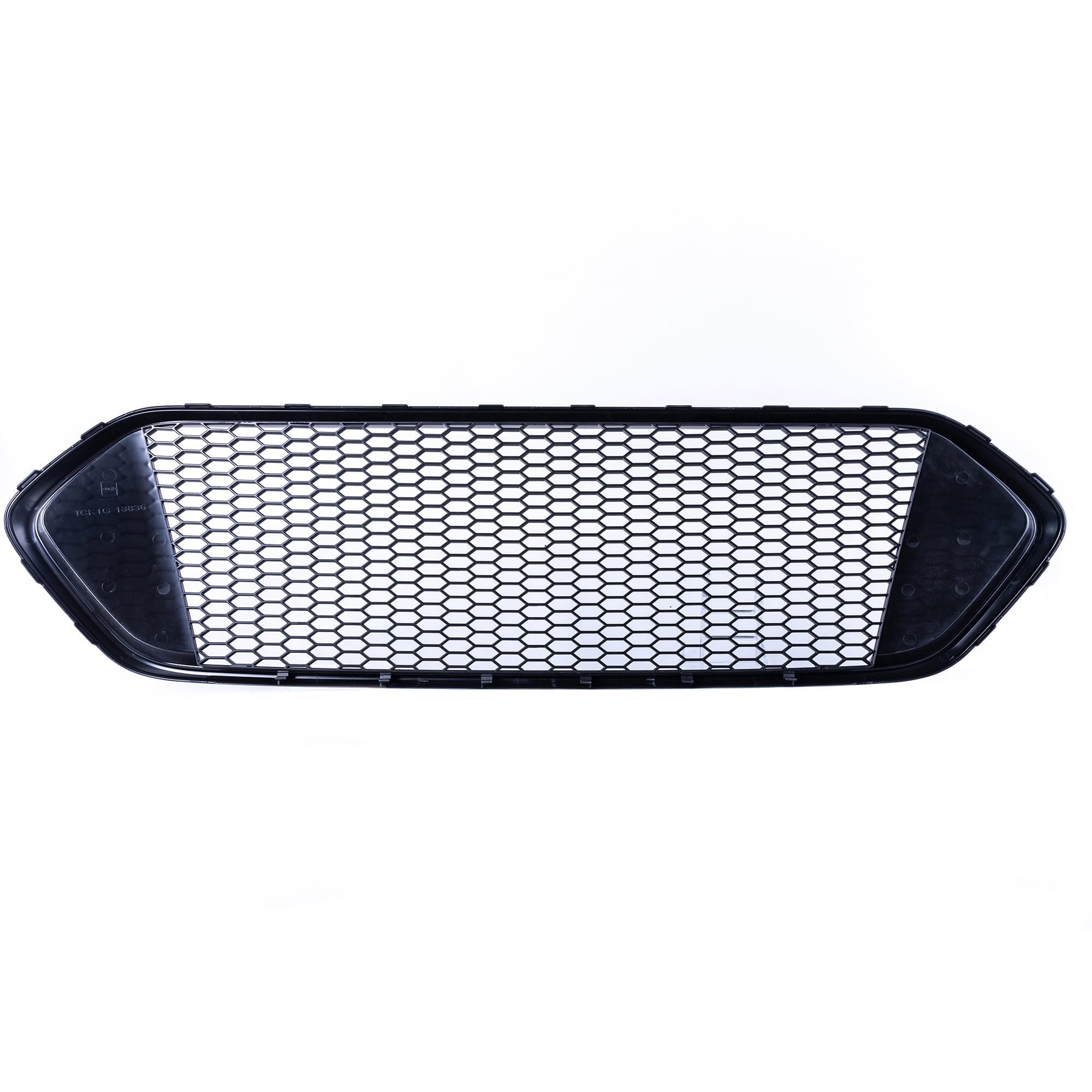 For Ford Transit Custom Honeycomb Grille Set - Gloss Black Top &amp; Matte Black Lower - Ready to Fit