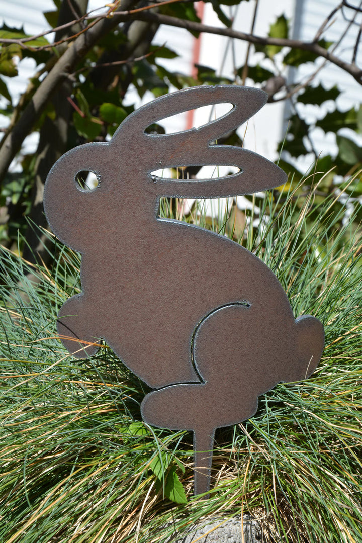 Garden stake "Hoppel" the rabbit, large