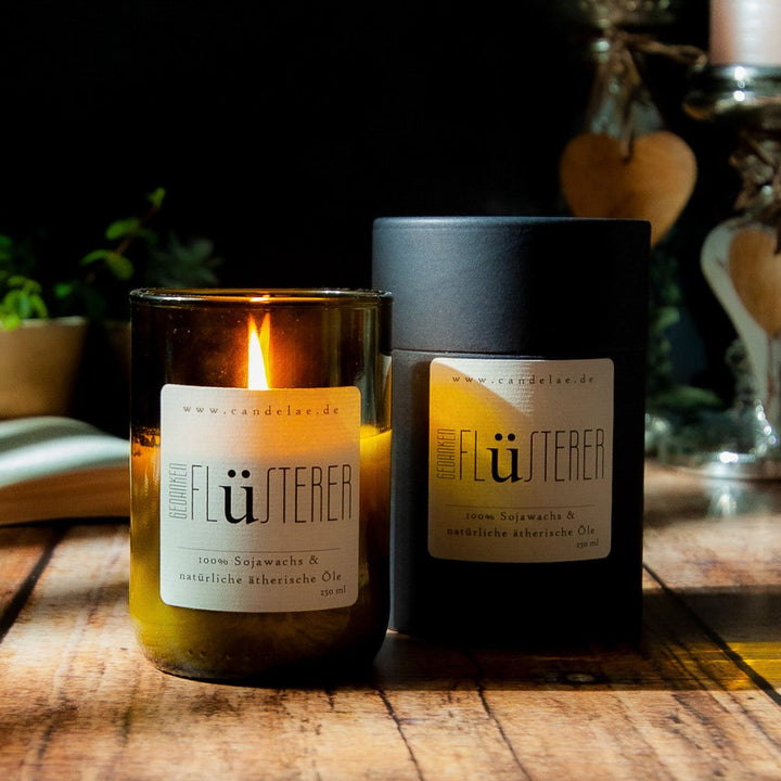 Thought Whisperer - Soy Wax Scented Candle with Refreshing Essential Oils for Clarity and Focus