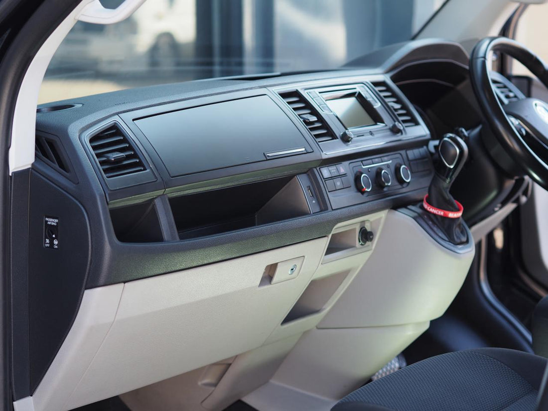 For VW T6 Transporter Glove Box Comfort Dash Conversion Matte Black (B-Grade)