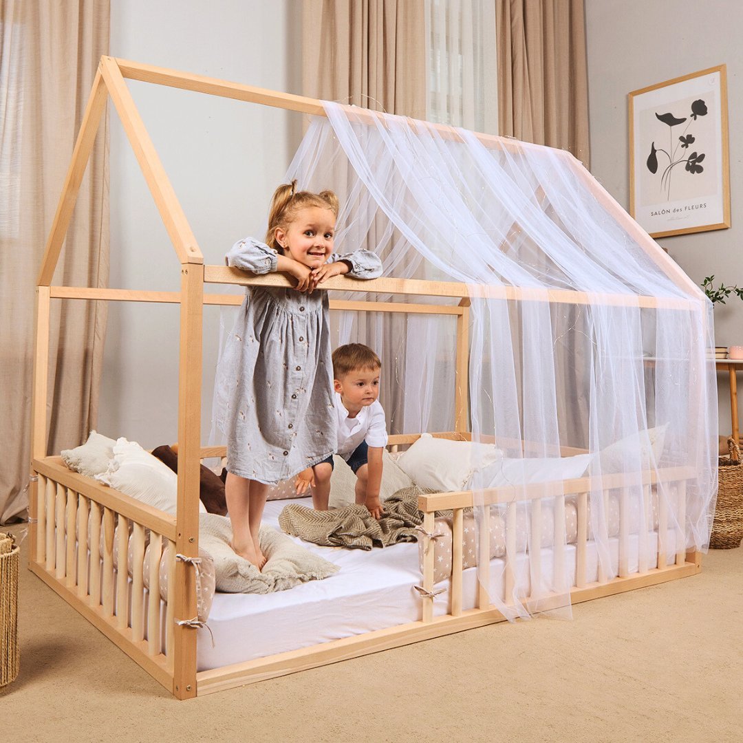 Montessori House Bed for Children and Toddlers aged 1 year and up