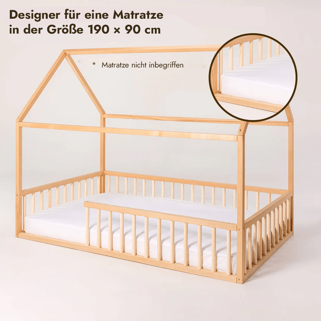 Montessori House Bed for Children and Toddlers aged 1 year and up