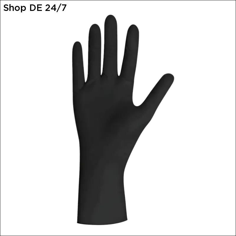 Latex Einmalhandschuhe Black Latex: Stilvoller Schutz mit hoher Flexibilität 1000 Stück