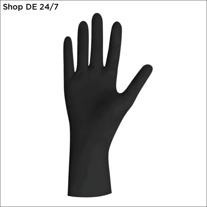 Latex Einmalhandschuhe Black Latex: Stilvoller Schutz mit hoher Flexibilität 1000 Stück