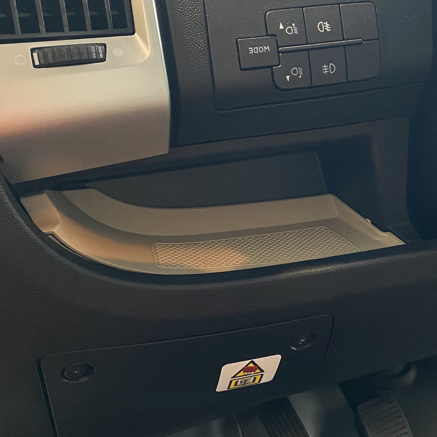 For Opel Movano Lower Dashboard Rubber Inserts/Mats Light Gray LHD 