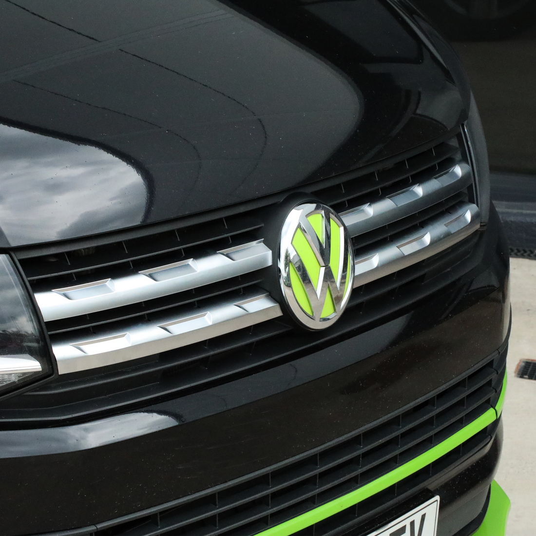 For VW Transporter T6 Front Grille Trims (4Pcs) - Matte Chrome