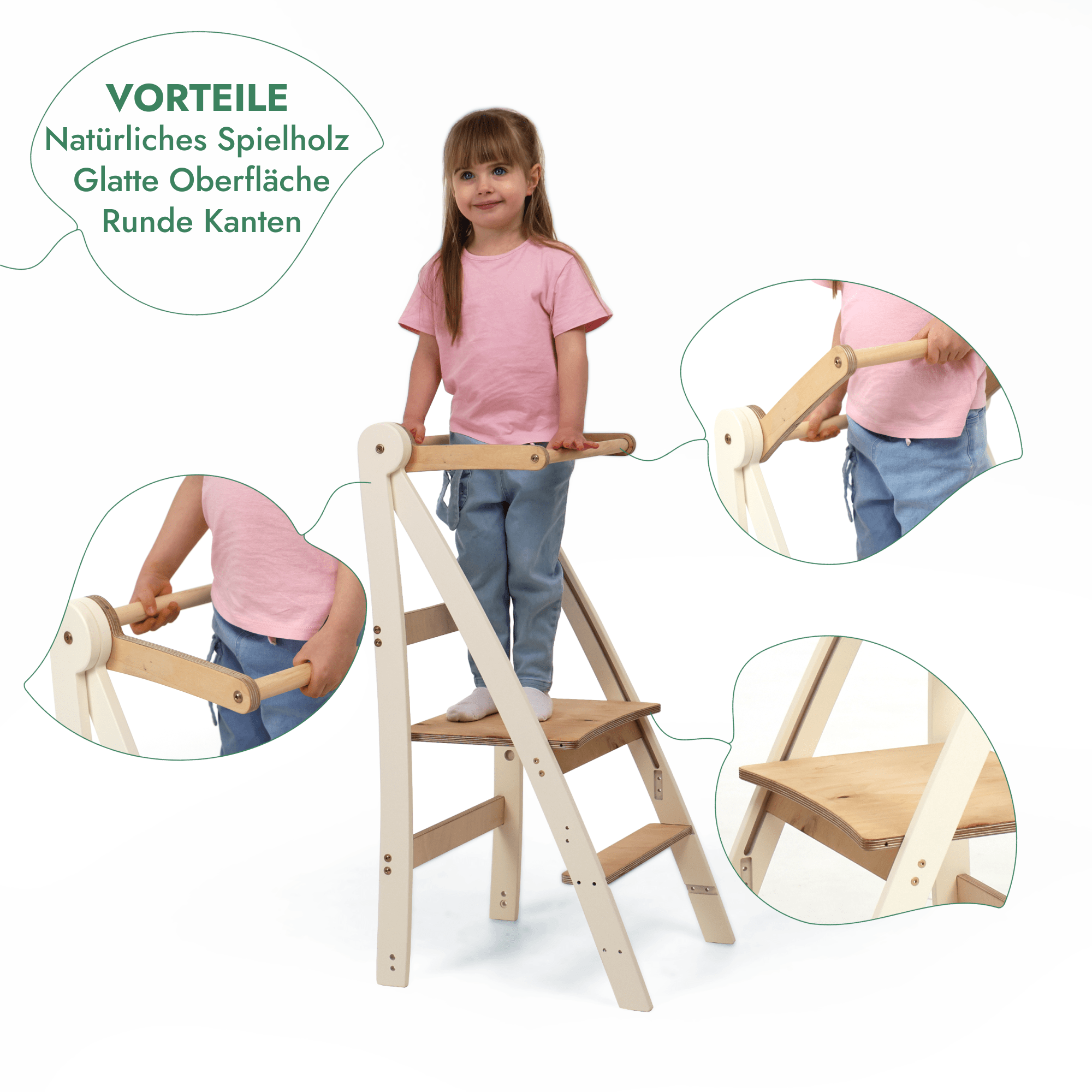 Montessori Learning Tower - Height-Adjustable Kids' Chair