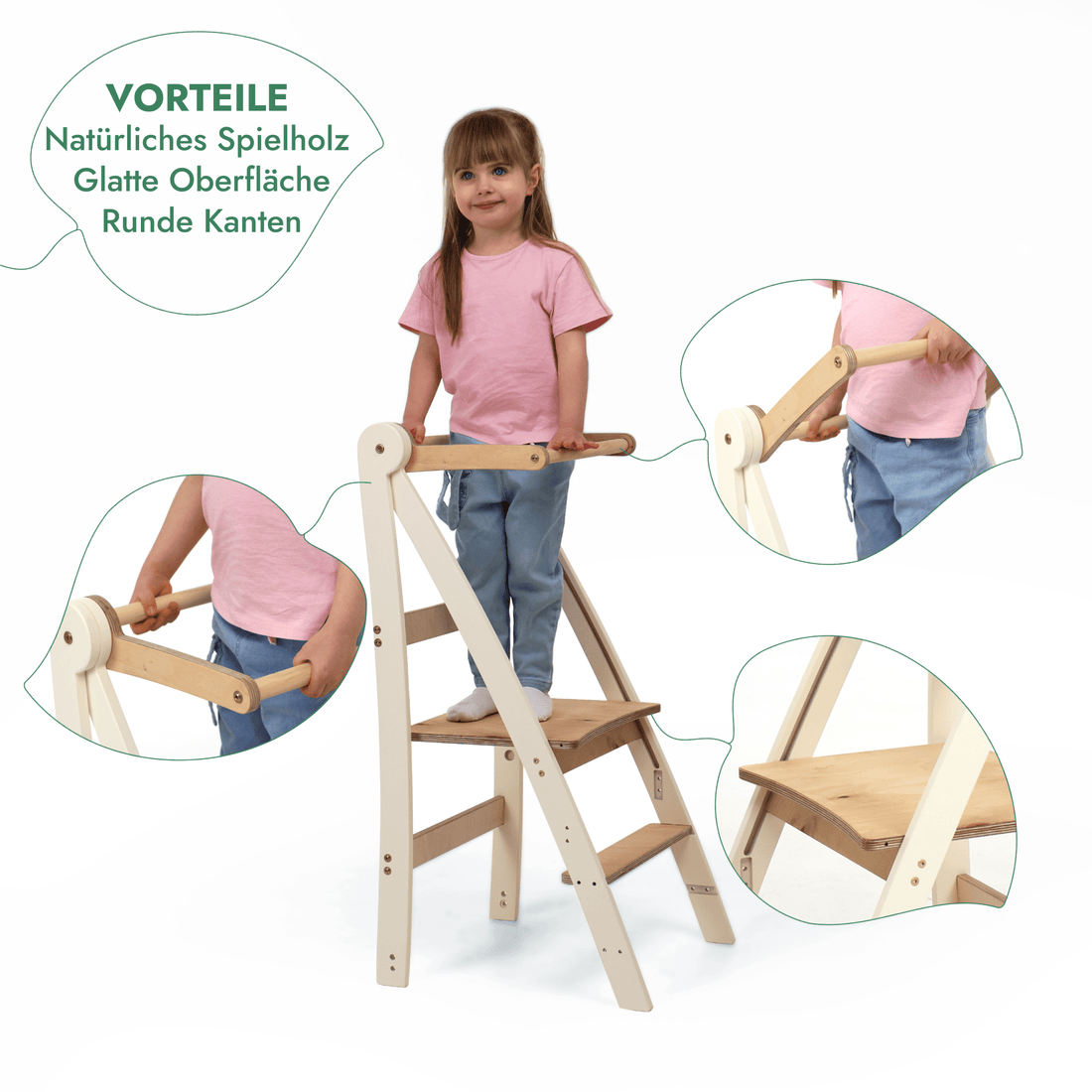 Montessori Learning Tower - Height-Adjustable Kids' Chair