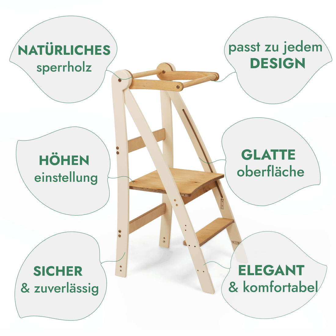 Montessori Learning Tower - Height-Adjustable Kids' Chair