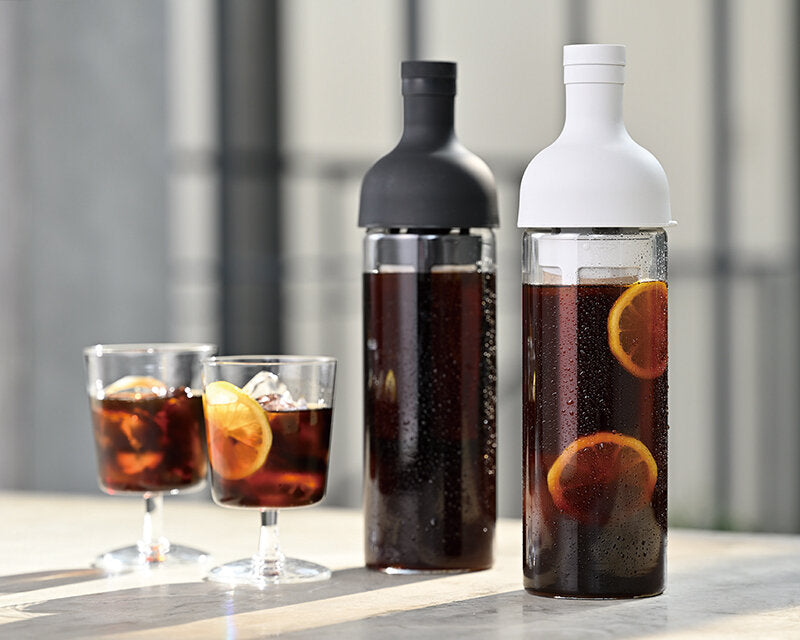 Hario Filter-In Coffee Bottle – 750 ml Cold Brew Flasche aus hitzebeständigem Glas mit integriertem Feinfilter