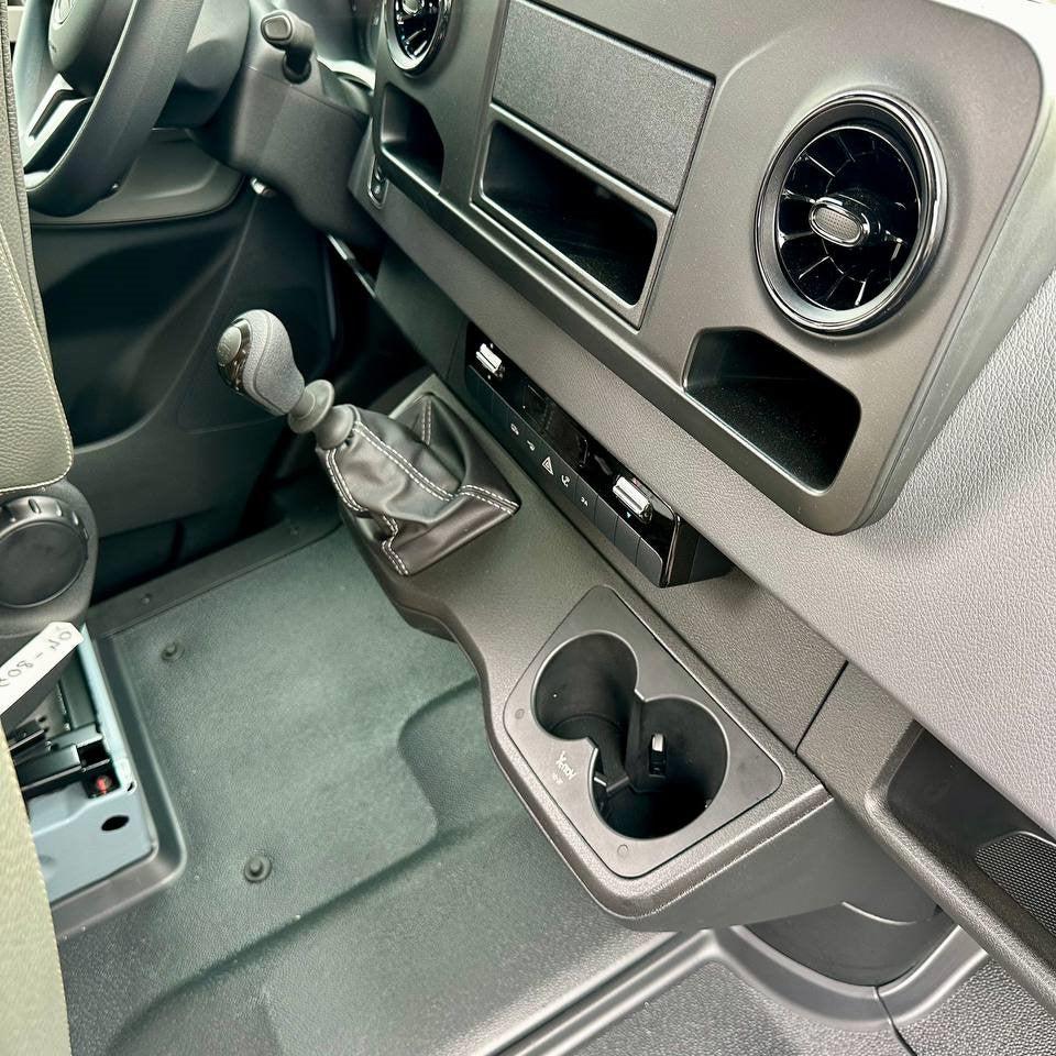 For Mercedes Sprinter 907 Cup Holder – Right Side Dashboard Mount | Van-X Accessory