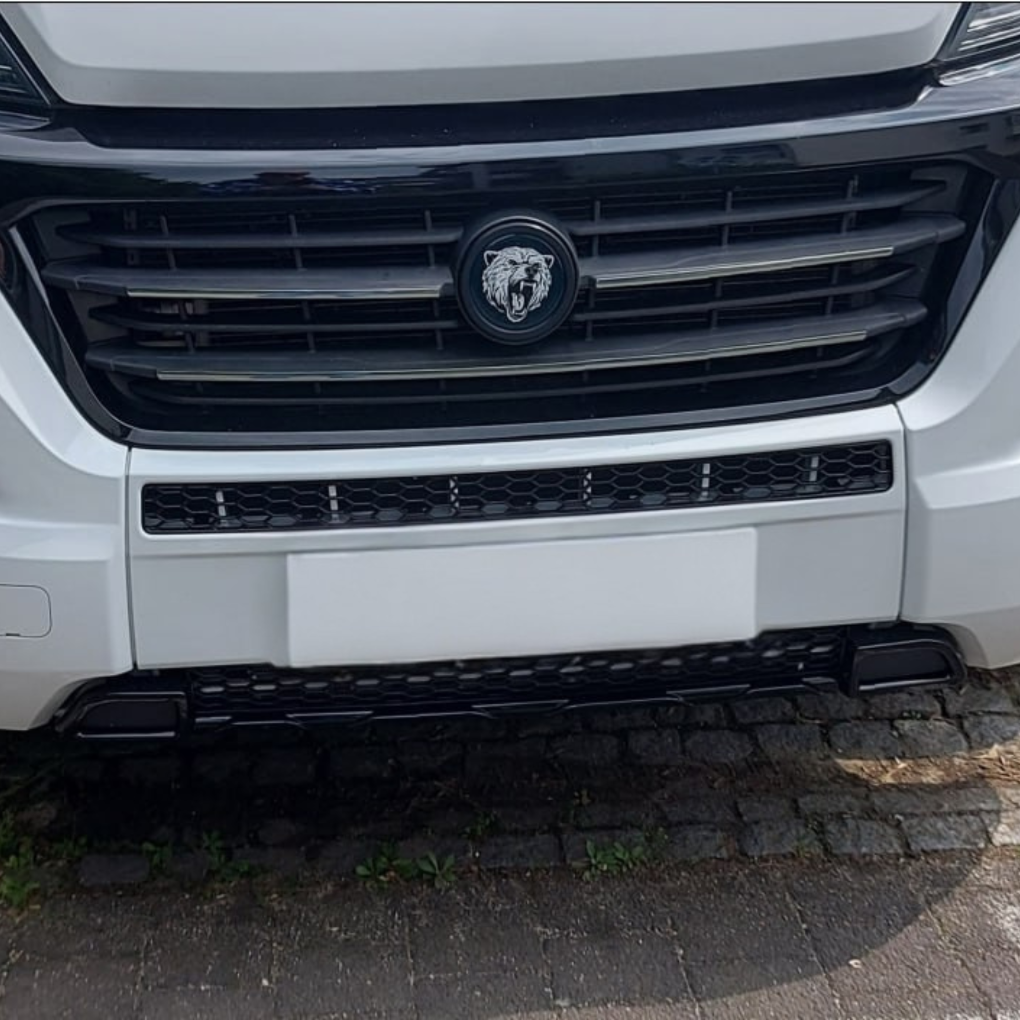 For Citroen Jumper Bumper Honeycomb without Parking Sensors - Gloss Black