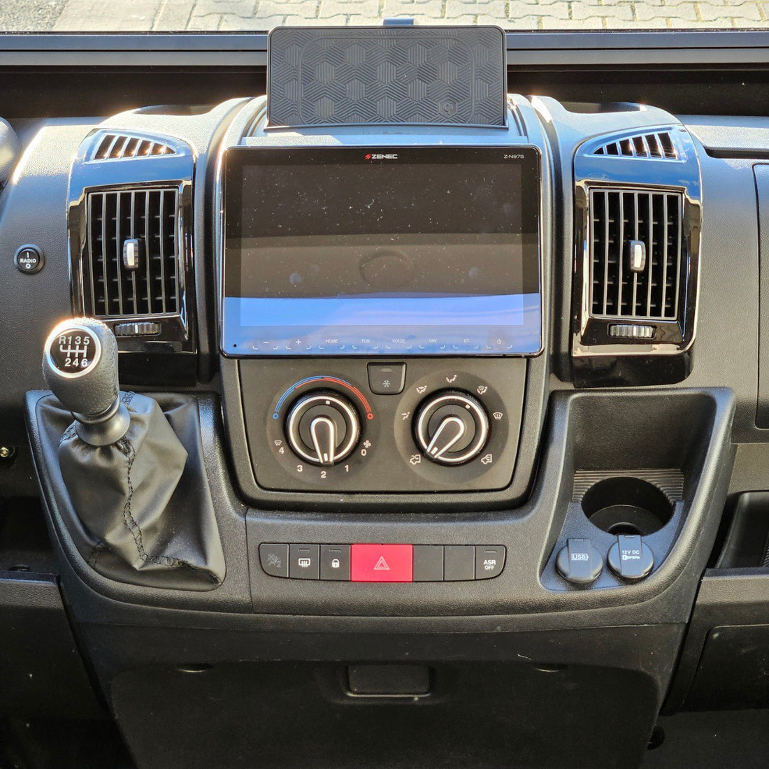 For Fiat Ducato, Peugeot Boxer &amp; Citroën Jumper Dashboard Air Vent (Black)