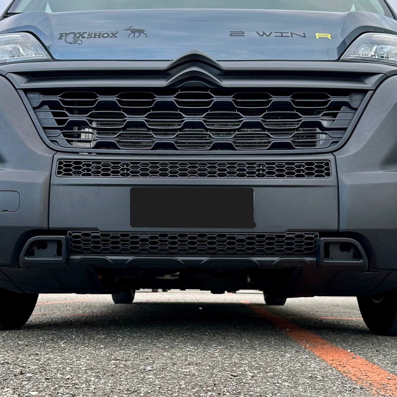 For Opel Movano Lower Bumper Honeycomb Grille - Matte Black