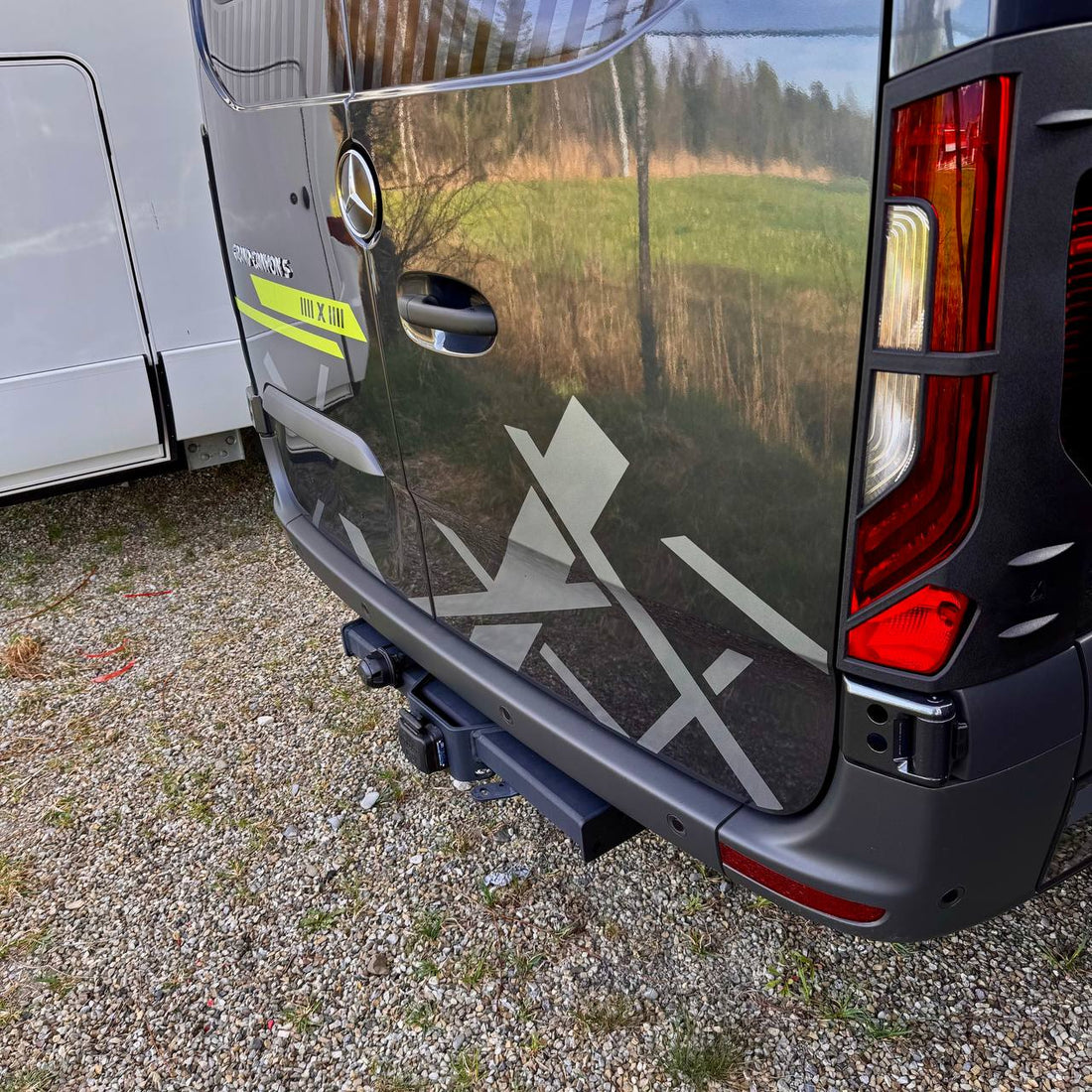 For Mercedes-Benz Sprinter 907 Rear Bumper Protector | Heavy Duty Van Bumper Guard – Van-X