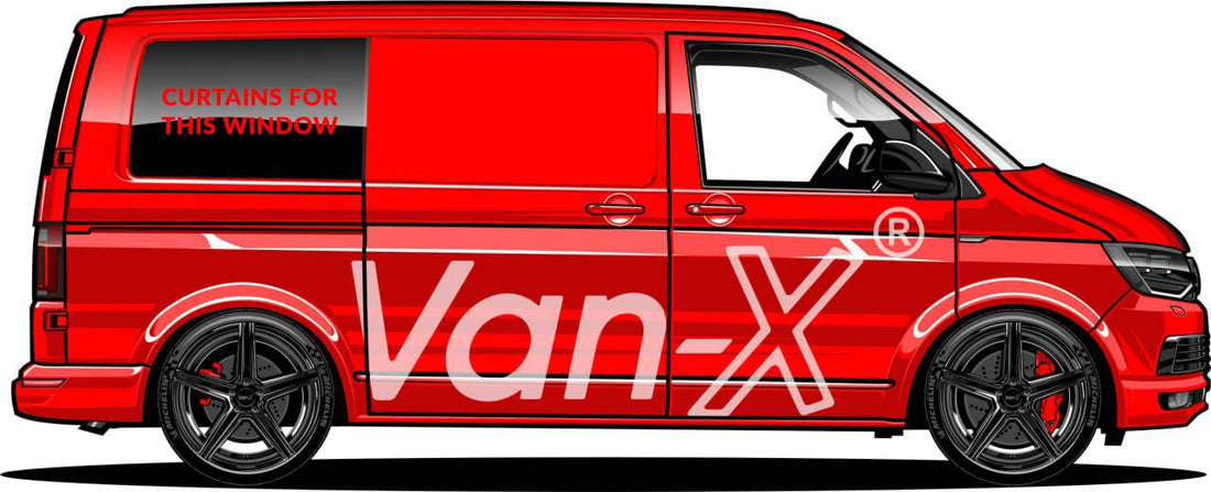 For Toyota Proace Premium Window Curtains - Black/Grey - CREATE YOUR OWN BUNDLE! Van-X