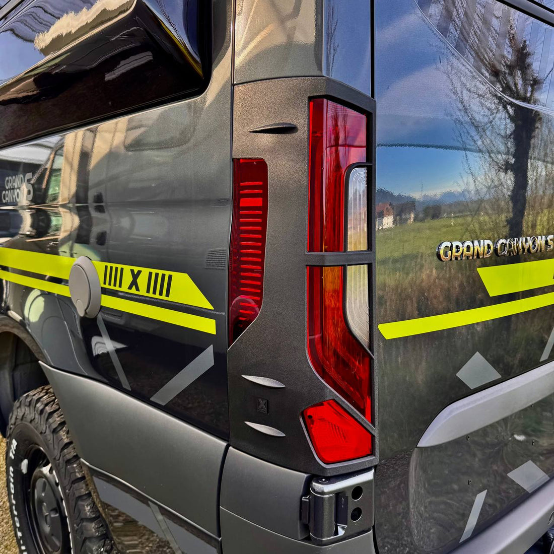 For Mercedes-Benz Sprinter 907 Rear Light Guards | Tail Light Protectors for Sprinter Vans – Van-X
