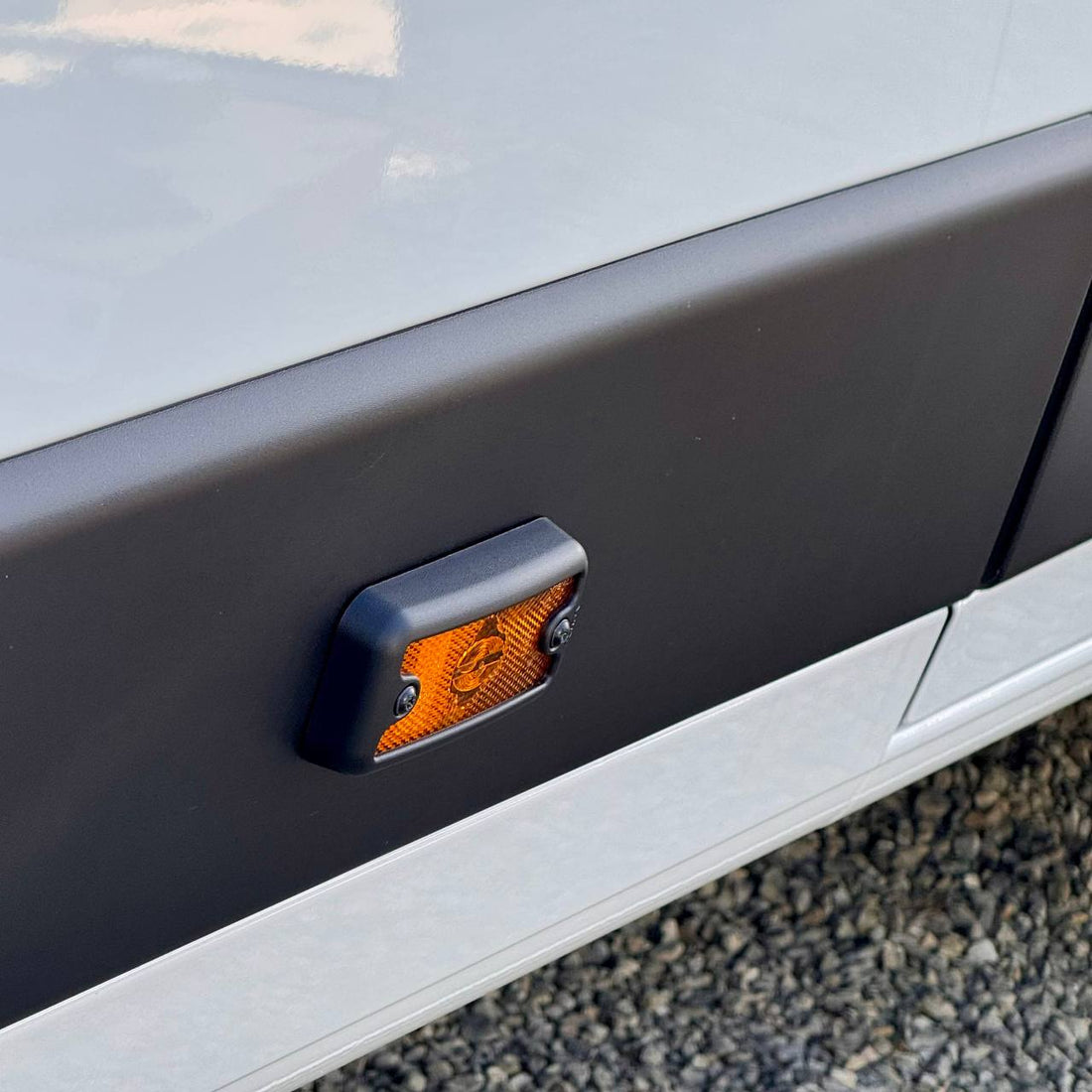 Opel Movano Signal/Marker Light Protective Caps Textured – Signal Mark Guard Set, Robust Covers