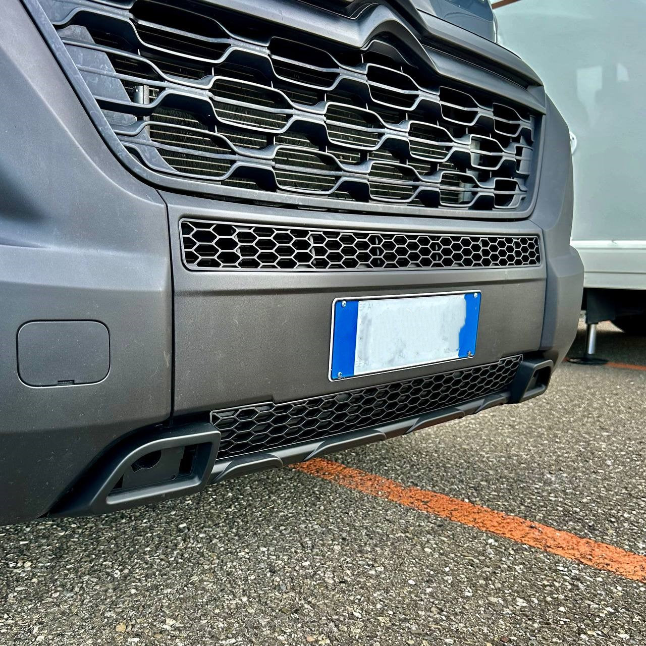 For Citroen Jumper Front Honeycomb Bumper Grille Bundle 2pcs - Matte Black | Van-X