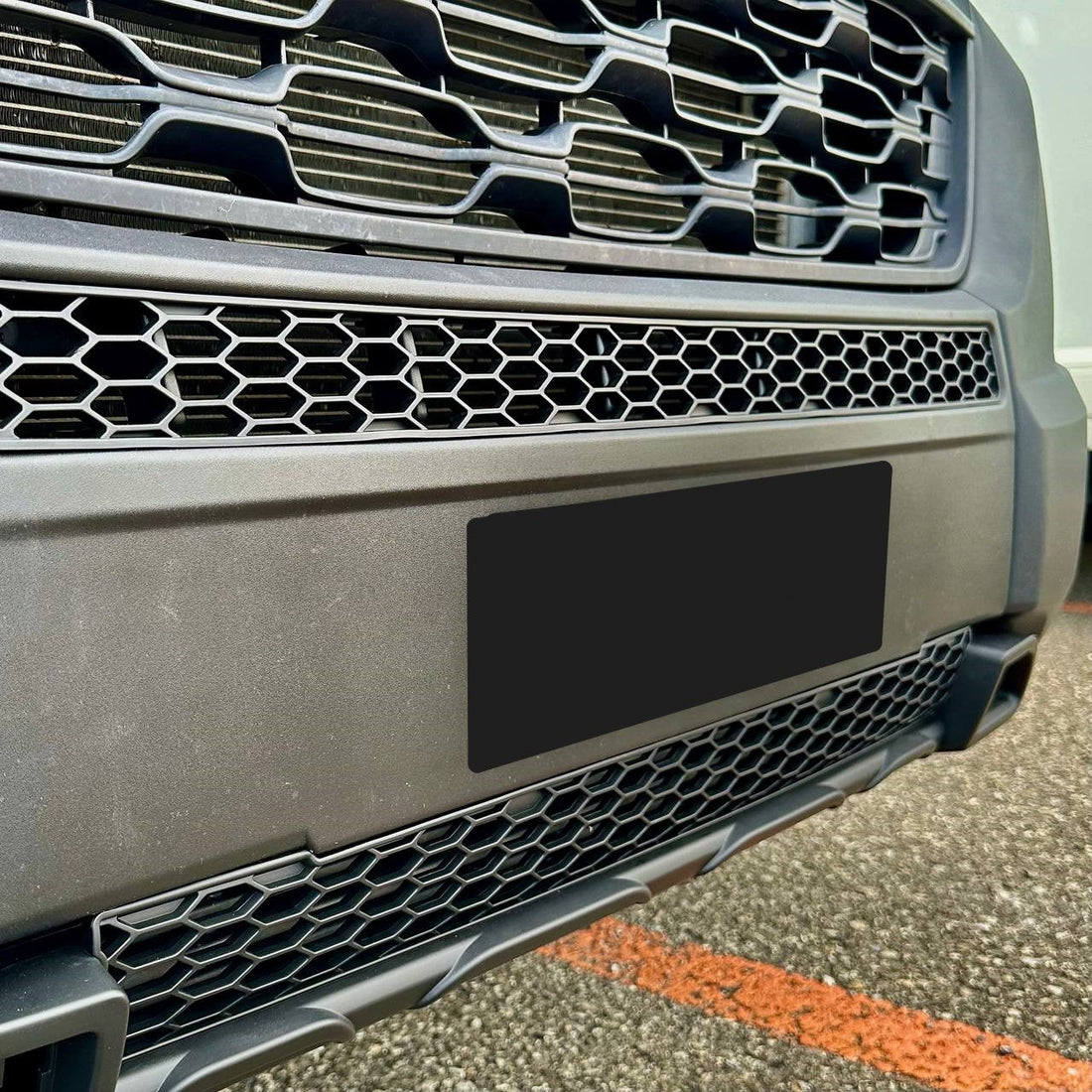 Fiat Ducato Lower Bumper Grille Honeycomb - Matte Black, ABS, Direct Replacement