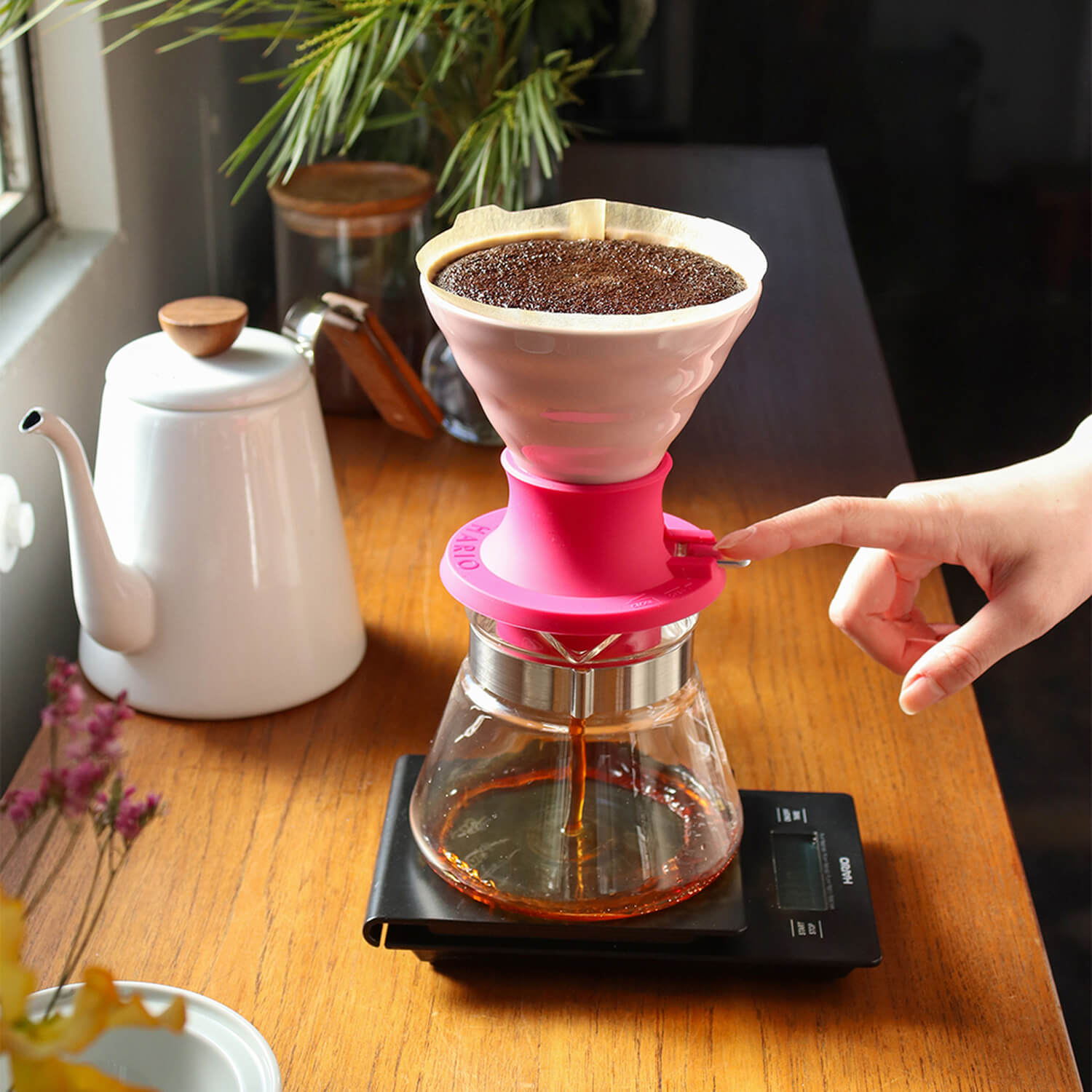 Hario Ceramic Immersion Switch V60-02 – Precision Immersion & Pour-Over Brewer