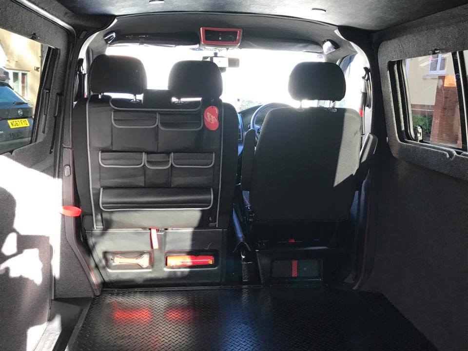 For VW T6 &amp; T6.1 Transporter Double Seat Back Organizer – Premium Leatherette Storage Solution