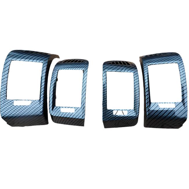For Fiat Ducato, Peugeot Boxer, Citroën Jumper Dashboard Air Vent (Silver Carbon)