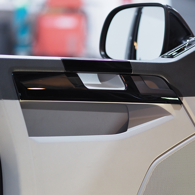 For VW Transporter T6 Lower Dash Styling Trims Comfort Dash Gloss Black Painted and Ready to Fit (Set of 6)