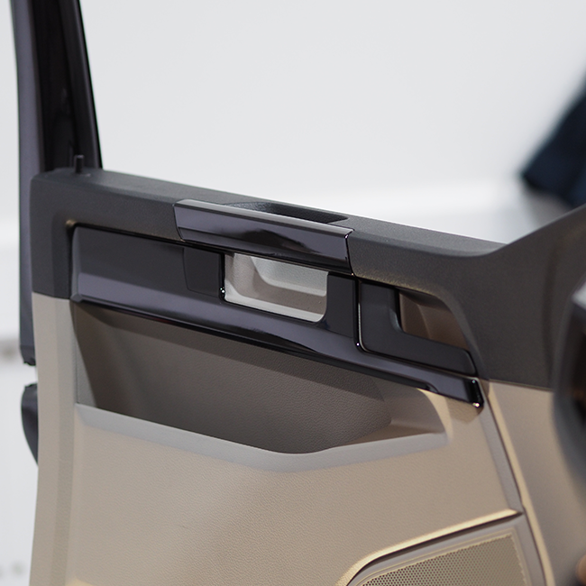 For VW Transporter T6 Lower Dash Styling Trims Comfort Dash Gloss Black Painted and Ready to Fit (Set of 6)