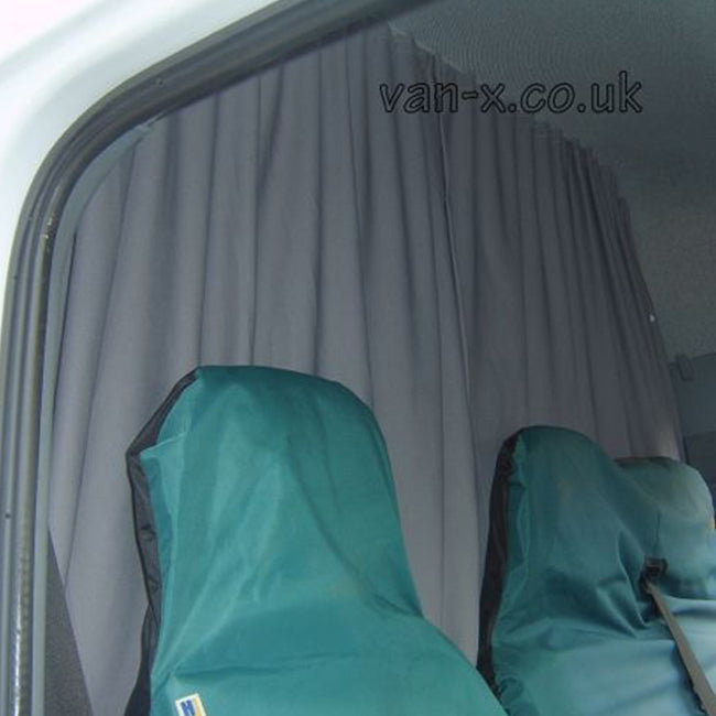 Peugeot Boxer Maxi-Cab Partition Curtain Kit – Cab Divider Curtain, Privacy Curtain incl. Aluminum Rails, 3 Colors