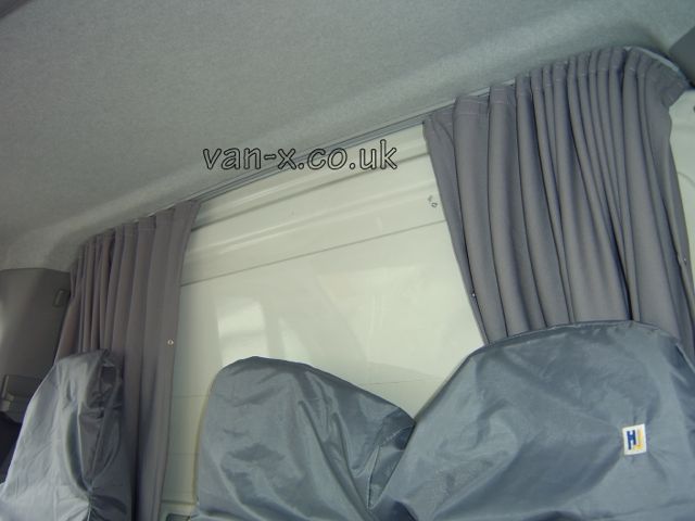 Peugeot Boxer Maxi-Cab Partition Curtain Kit – Cab Divider Curtain, Privacy Curtain incl. Aluminum Rails, 3 Colors