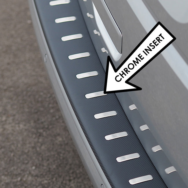 For VW T6 Rear Bumper Protector (Tailgate Only) Carbon Fiber Film