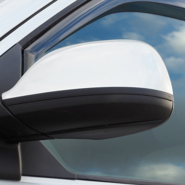 For VW T6 Transporter Wing Mirror Trims – Stainless Steel Carbon Film Covers 