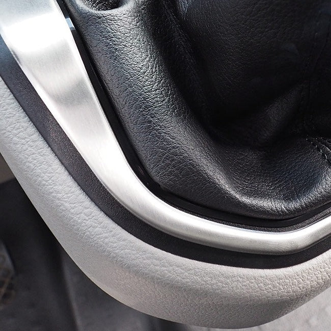 For VW T6 Transporter Gear Stick Surround Brushed Stainless Steel