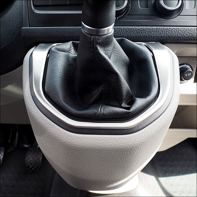 For VW T6 Transporter Gear Stick Surround Brushed Stainless Steel