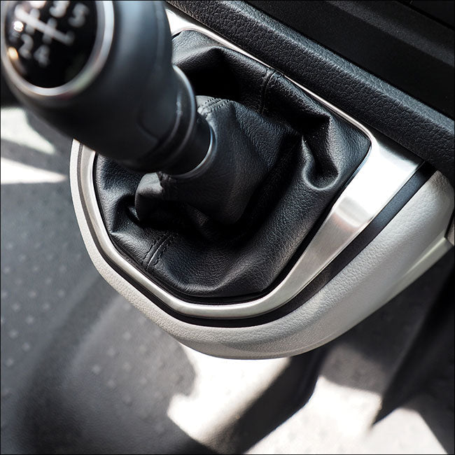 For VW T6 Transporter Gear Stick Surround Brushed Stainless Steel