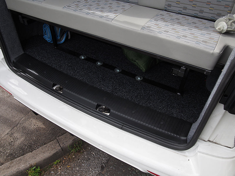 For VW T5, T5.1 V2 Transporter Rear Threshold Cover Barndoor / Twin Door Plastic Full Length