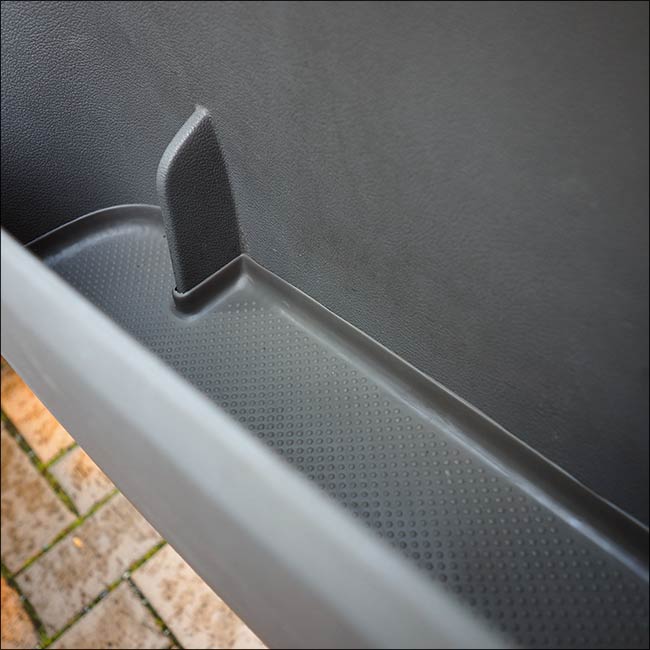 For VW T5, T5.1 Door Pocket Inserts, Rubber, Door Liner (Light Grey) Double Passenger + Driver Interior Styling