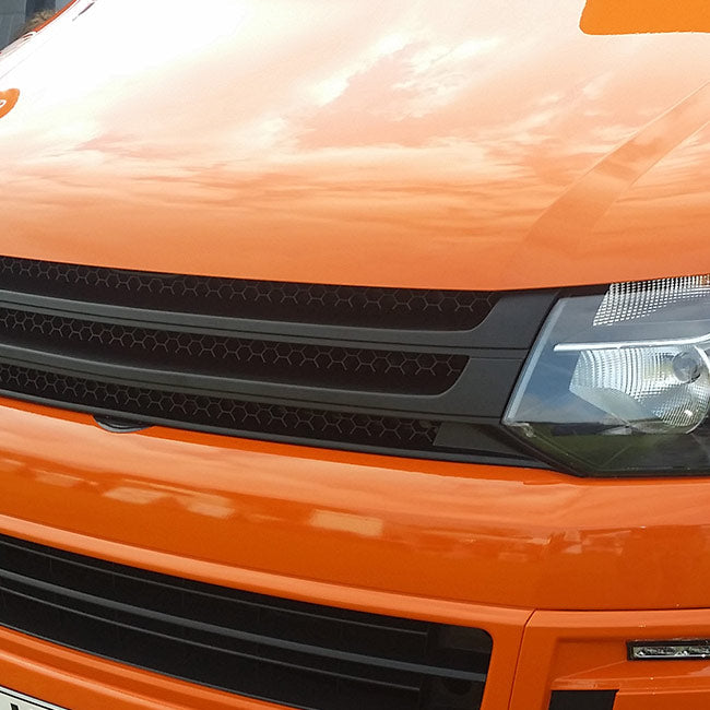 For VW T5.1 Transporter Front Badgeless Grille (Matte)