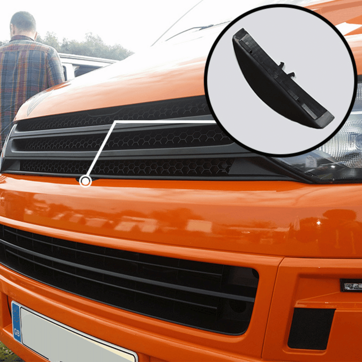 For Volkswagen T5.1 Matte Black Badgeless Grille *Clearance* [B Grade]