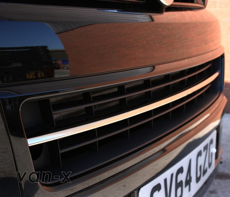 For VW T5.1 Front Bumper Grille Trim Stainless Steel