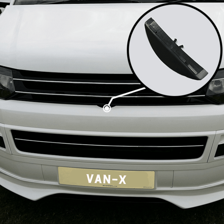 For VW Volkswagen T5.1 Front Badgeless Grille – Gloss Piano Black Finish | Van-X