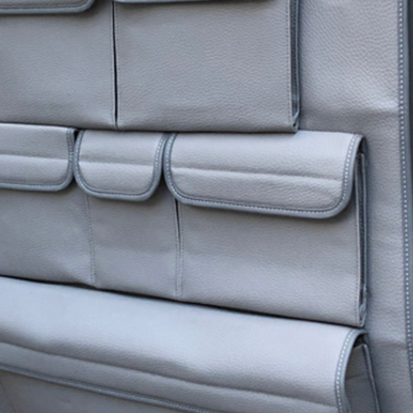For VW T6 &amp; T6.1 Transporter Double Seat Back Organizer – Premium Leatherette Storage Solution