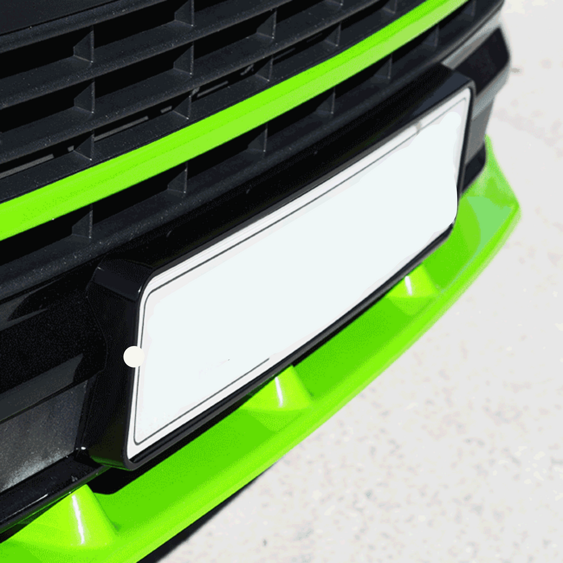 VW T6 Front Kennzeichen-Trimm Startline – Sportline Style Nummernschildblende, ABS (lackierfähig), für Originalstoßstange