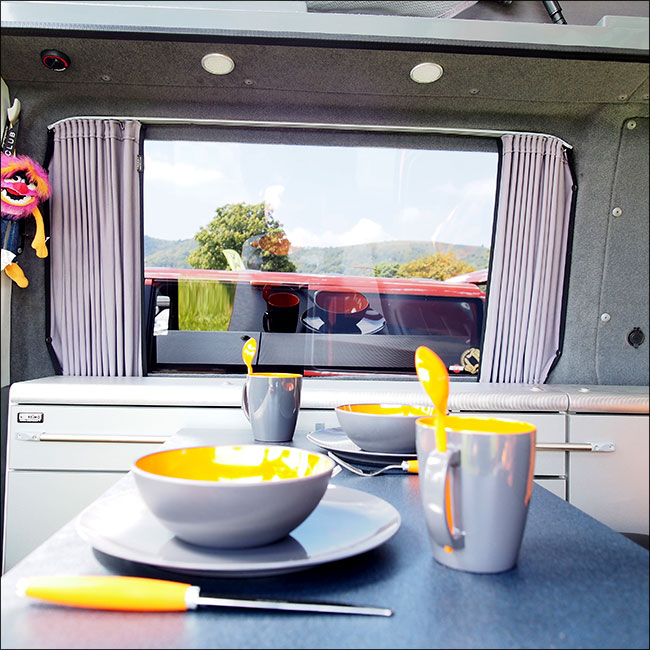 For Opel Vivaro Premium 1 x Side Window Curtains Van-X