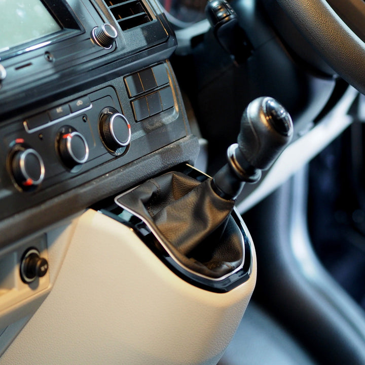For VW T6 Transporter Gear Knob Surround – Piano Black Interior Trim for Manual &amp; DSG | Ready to fit