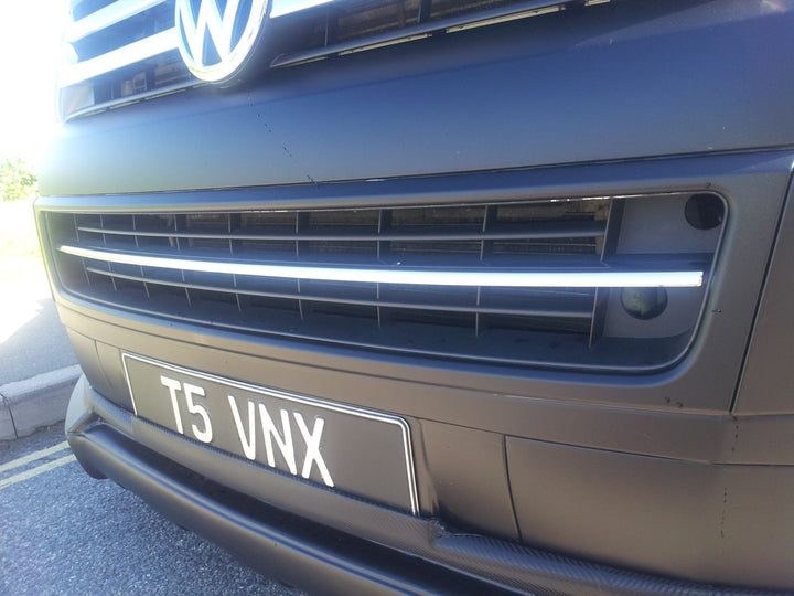For VW T5.1 Front Bumper Grille Trim Stainless Steel