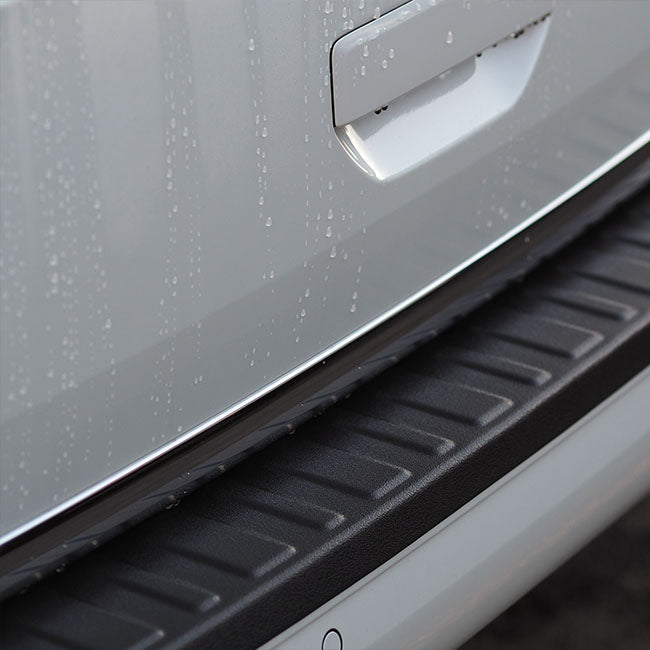 For VW T6.1 Transporter Multivan Rear Bumper Protector – Black Plastic Tailgate Guard